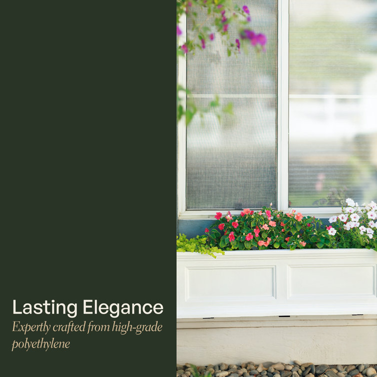 Fairfield Espresso Resin 36" Self-Watering Window Box Planter