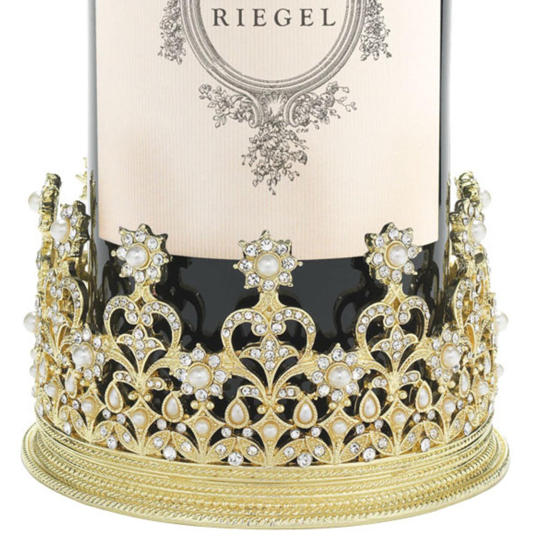 Diana Crown Gold-Embellished Enamel Candlestick Coaster