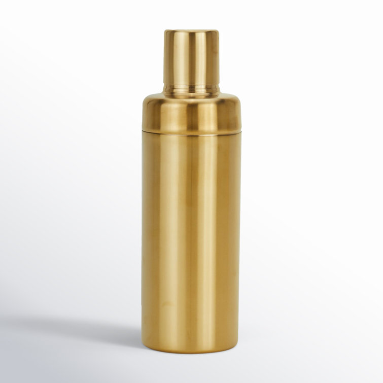 Brass Finish Modern Cocktail Shaker