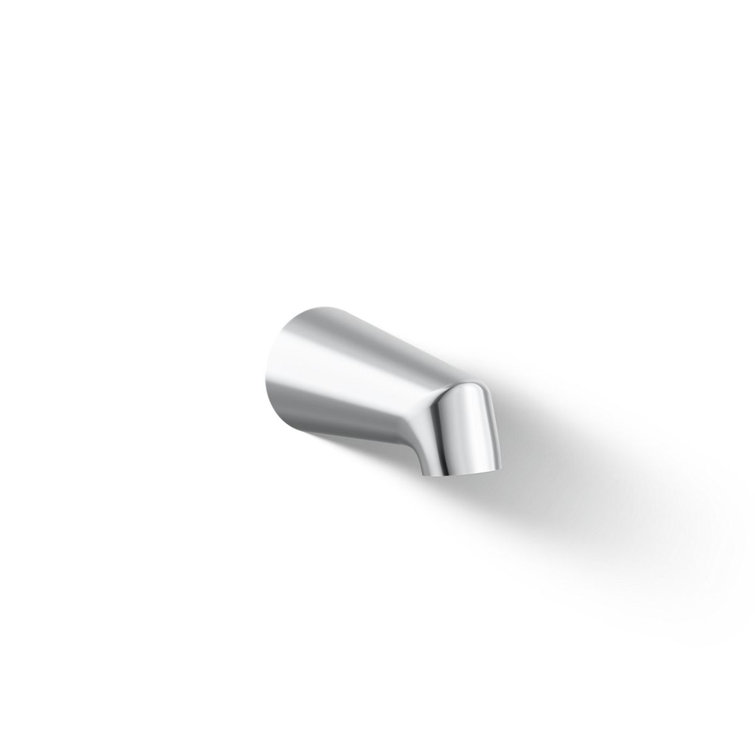 Polished Chrome Wall Mounted Non-Diverter Bath Spout