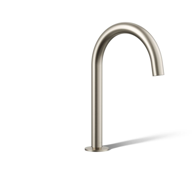 Vibrant Brushed Nickel Wall Mounted Bath Spout