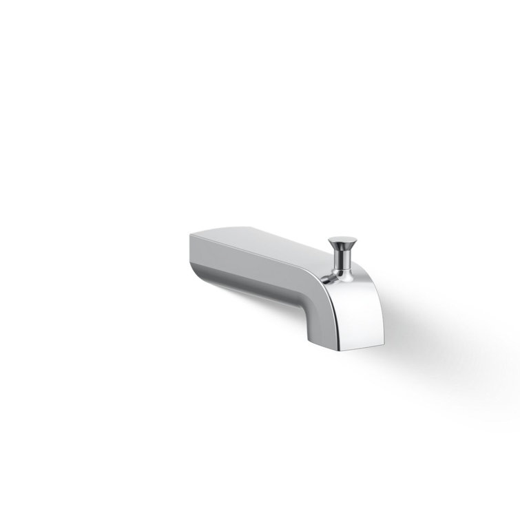 Polished Chrome Wall-Mounted Diverter Bath Spout