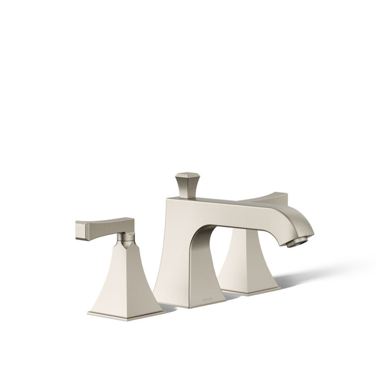 Memoirs Brushed Nickel Double Handle Deck-Mount Bath Faucet