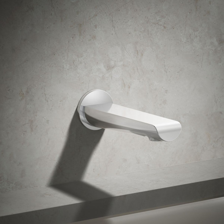 Polished Chrome Wall Mounted Bath Spout