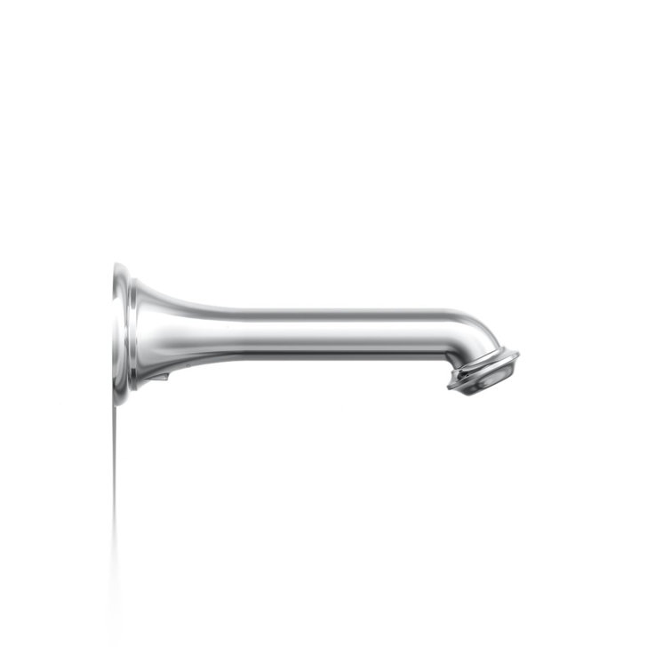 Artifacts Vintage Chrome Wall-Mount Brass Bath Spout
