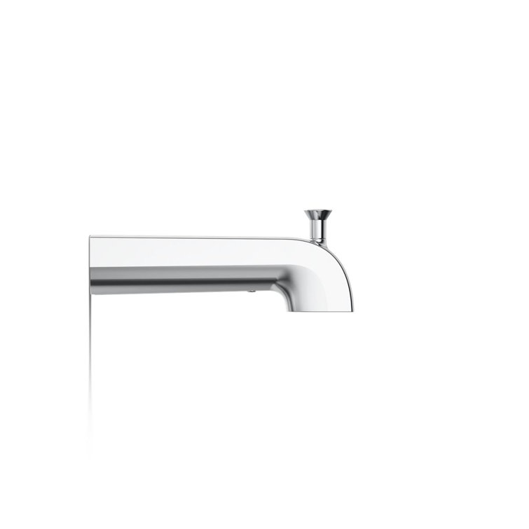 Polished Chrome Wall-Mounted Diverter Bath Spout