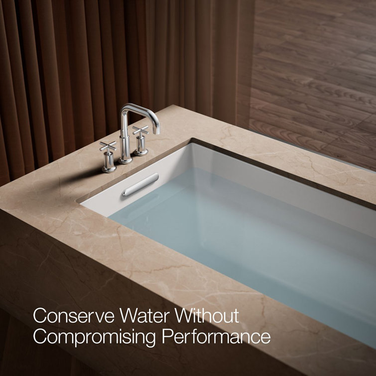 Polished Chrome Modern Deck-Mount Bath Faucet with Cross Handles