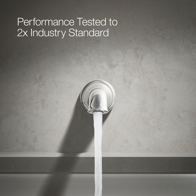 Polished Chrome Wall Mounted Brass Bath Spout