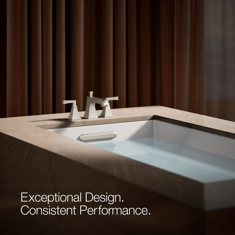 Memoirs Brushed Nickel Double Handle Deck-Mount Bath Faucet