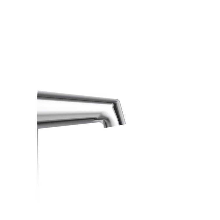 Polished Chrome Wall Mounted Non-Diverter Bath Spout