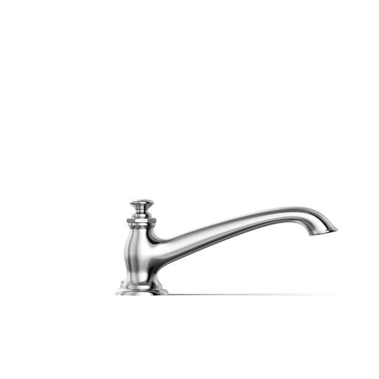 Polished Chrome Deck Mounted Brass Tub Spout
