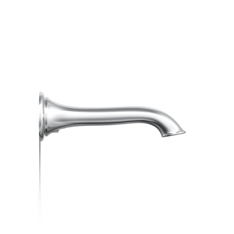 Polished Chrome Wall Mounted Brass Bath Spout