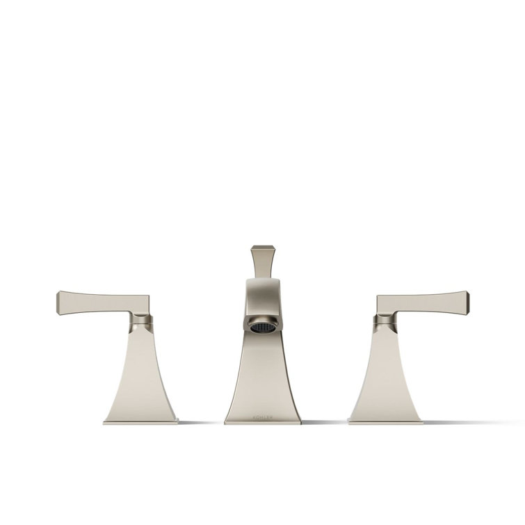 Memoirs Brushed Nickel Double Handle Deck-Mount Bath Faucet