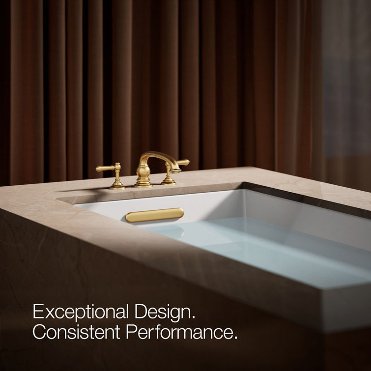 Brushed Brass Deck-Mount Roman Tub Faucet Spout