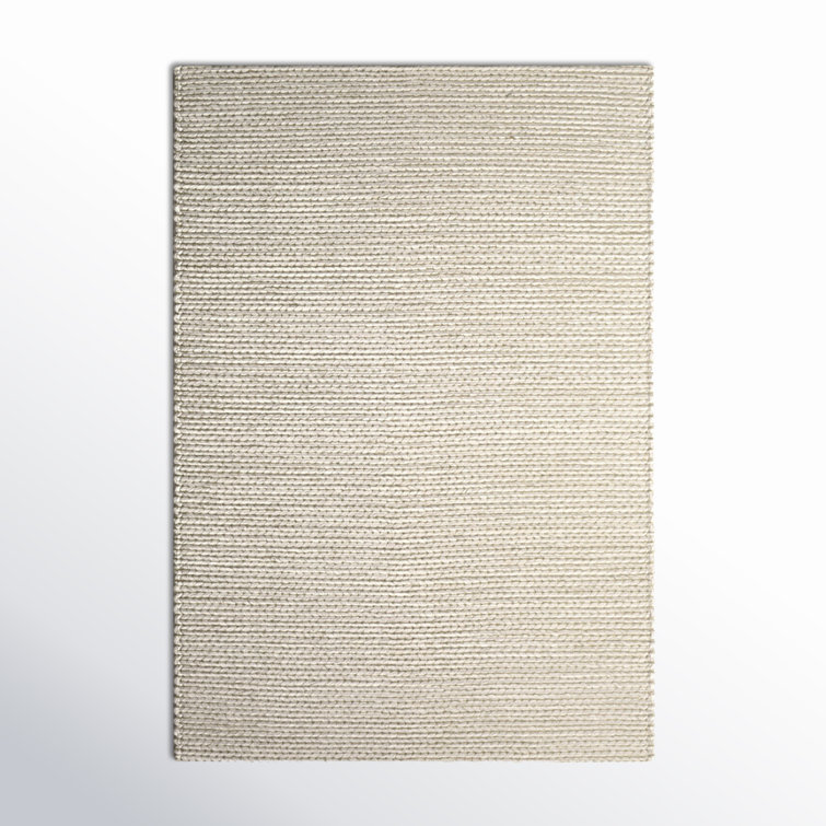 Ithaca Cream Braided Wool and Viscose 8' x 10' Rug