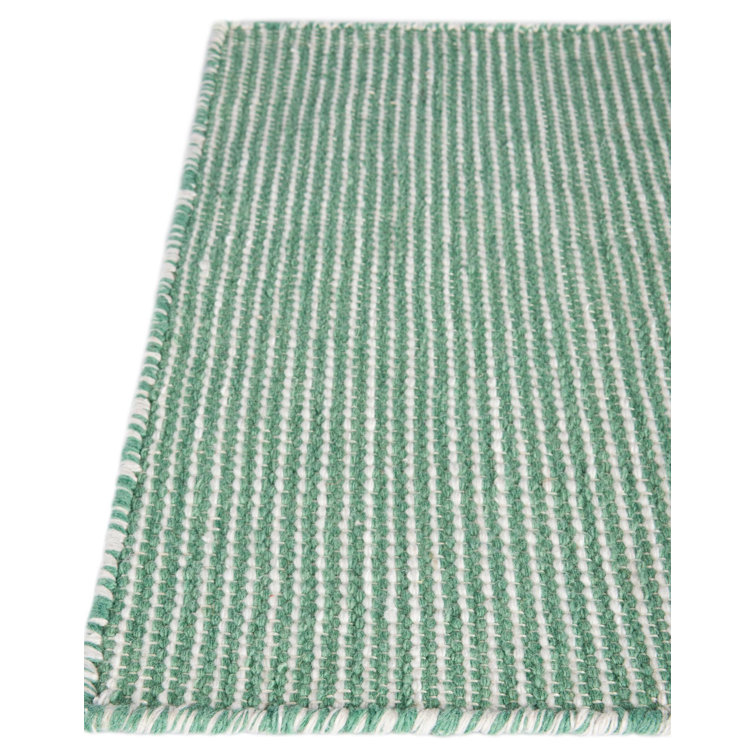 Palm Green Square Outdoor Rug with Recycled Synthetic Material