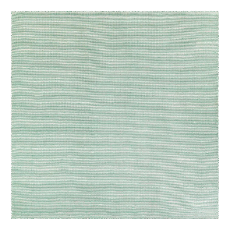 Palm Green Square Outdoor Rug with Recycled Synthetic Material