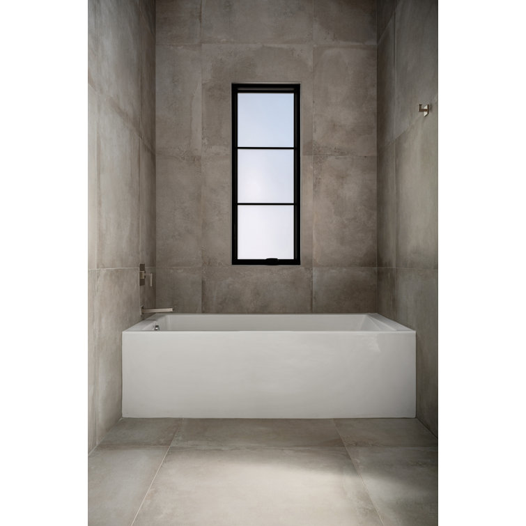 Sydney 66'' White Acrylic Alcove Bathtub with Air/Whirlpool Combo