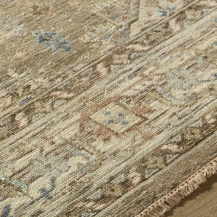 Gray Hand-Knotted Wool Rectangular Area Rug 2' x 3'
