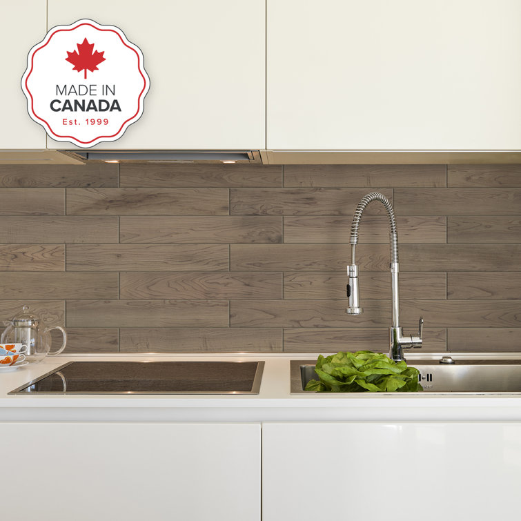 Maple Peel and Stick Gel Backsplash Tile 22'' x 12'' Set