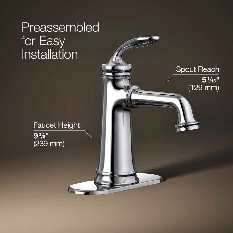 Bellera Polished Chrome Single-Handle Bathroom Sink Faucet