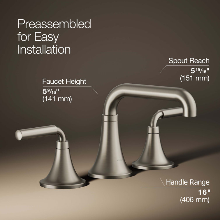 Tone Midcentury Modern Vibrant Brushed Nickel Bathroom Sink Faucet