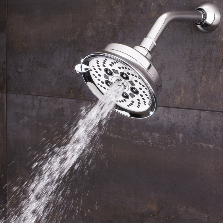 Polished Chrome Multi-Function Wall Mounted Shower Head
