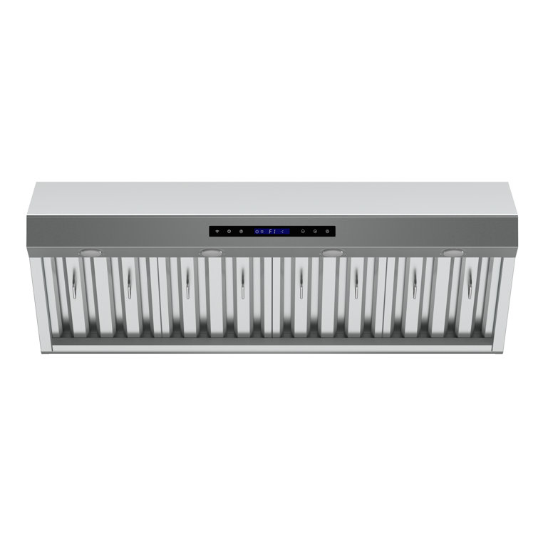 Palazzo 48" Stainless Steel Wall Mounted Range Hood with LED Lighting