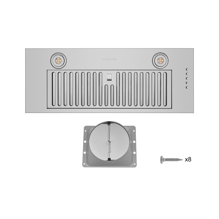 Hauslane 30" Stainless Steel Convertible Insert Range Hood with Charcoal Filter
