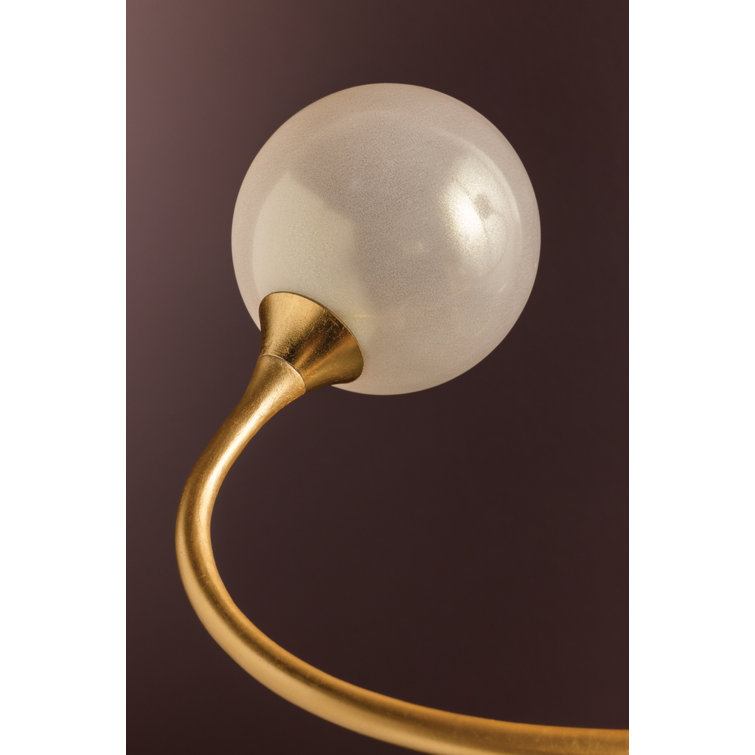 Modern Elegance 29" Gold Crystal Plug-in Chandelier