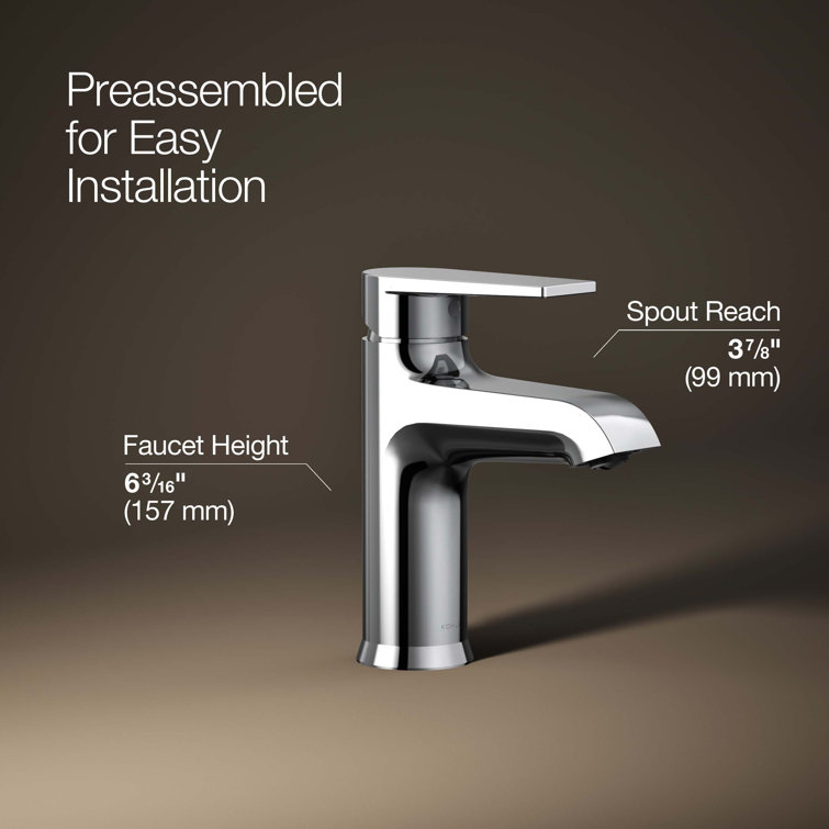 Hint Collection Polished Chrome Single-Handle Bathroom Faucet