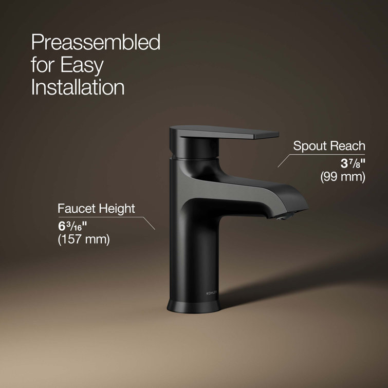 Matte Black Traditional Single-Handle Deck Mounted Bathroom Sink Faucet