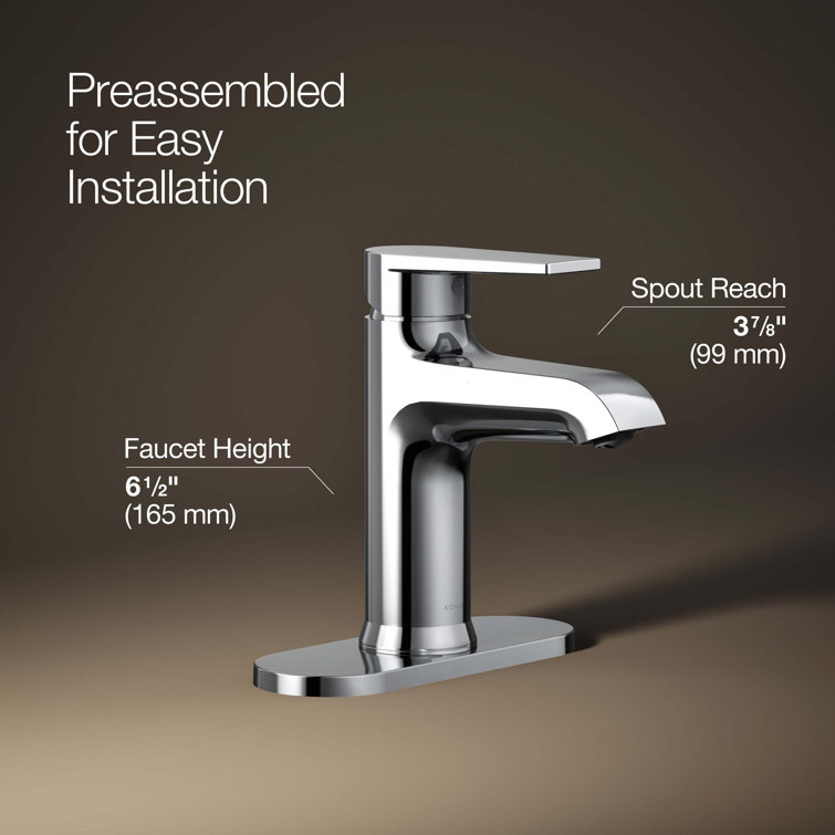 Hint Polished Chrome Single-Handle Low-Arc Bathroom Faucet
