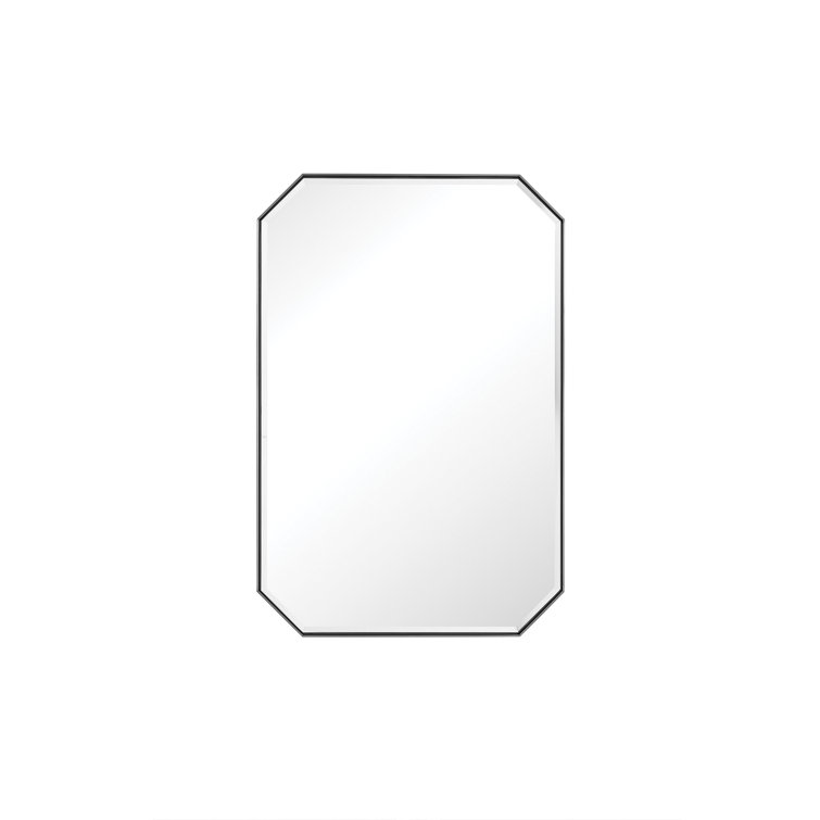Rohe 36" x 24" Champagne Brass Minimalist Vanity Mirror