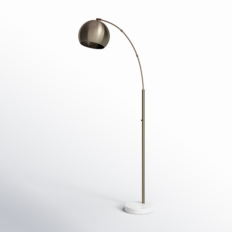 Georgia 78'' Adjustable Antique Brass Arc Floor Lamp