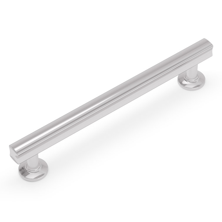 Chrome 6-5/16" Modern Matte Cabinet Bar Pull