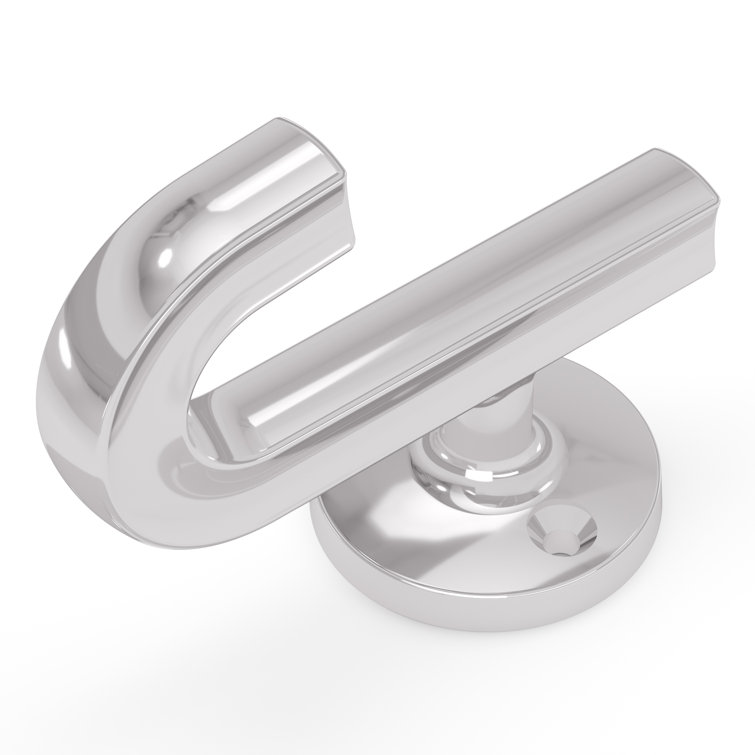 Chrome Finish Ergonomic Metal Wall Hook