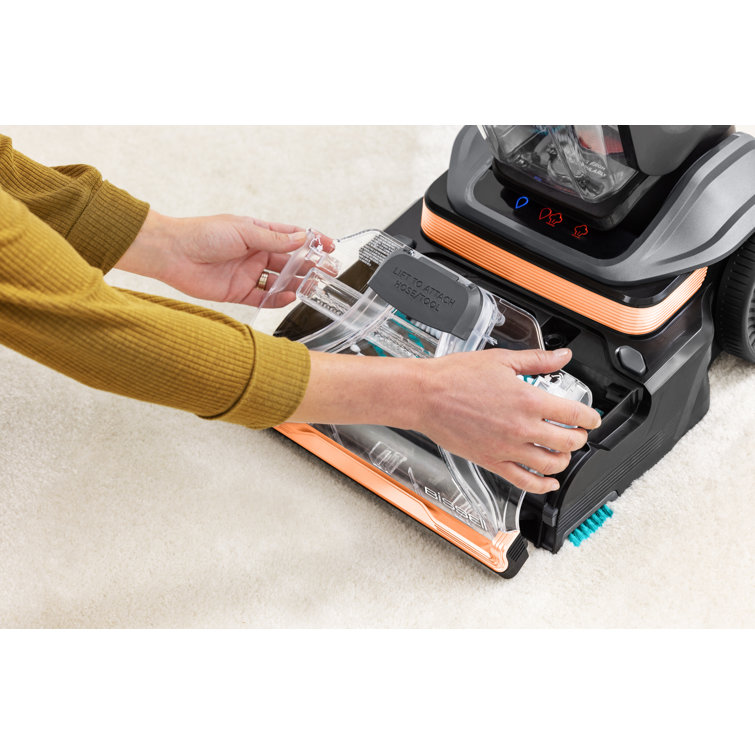BISSELL Revolution HydroSteam Pet Upright Carpet Cleaner, Gray