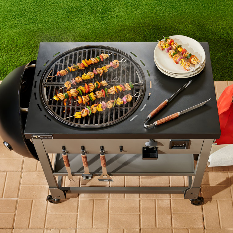 Anaheim Black Porcelain Enameled Steel Charcoal Kettle Grill