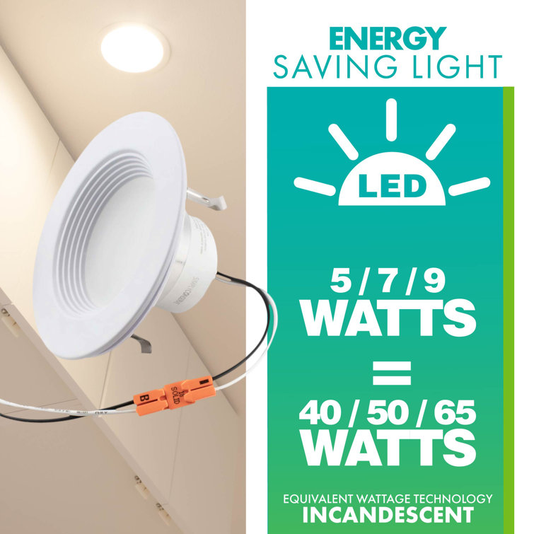 Adjustable White LED Recessed Downlight Retrofit Kit