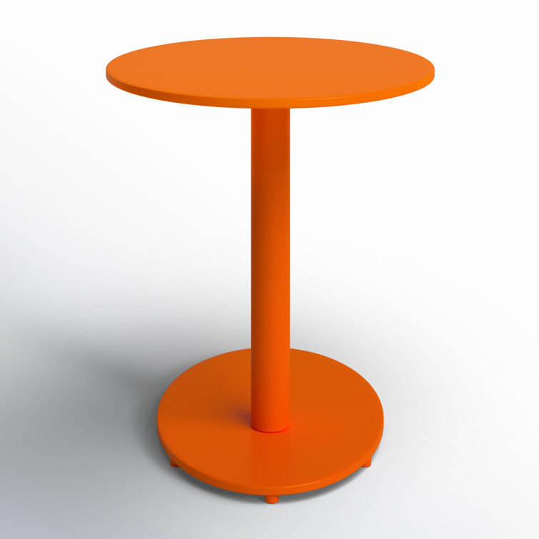 Bright Orange Aluminum Oval C-Table
