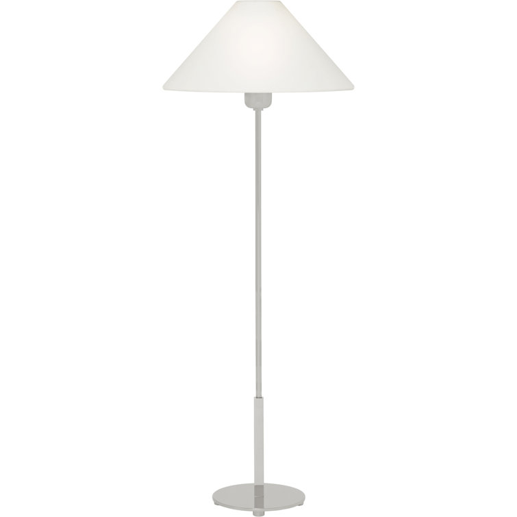 Edison Polished Nickel Outdoor Table Lamp with Linen Shade