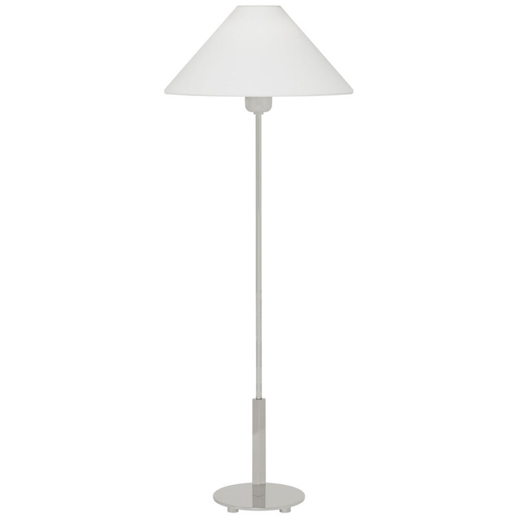 Edison Polished Nickel Outdoor Table Lamp with Linen Shade