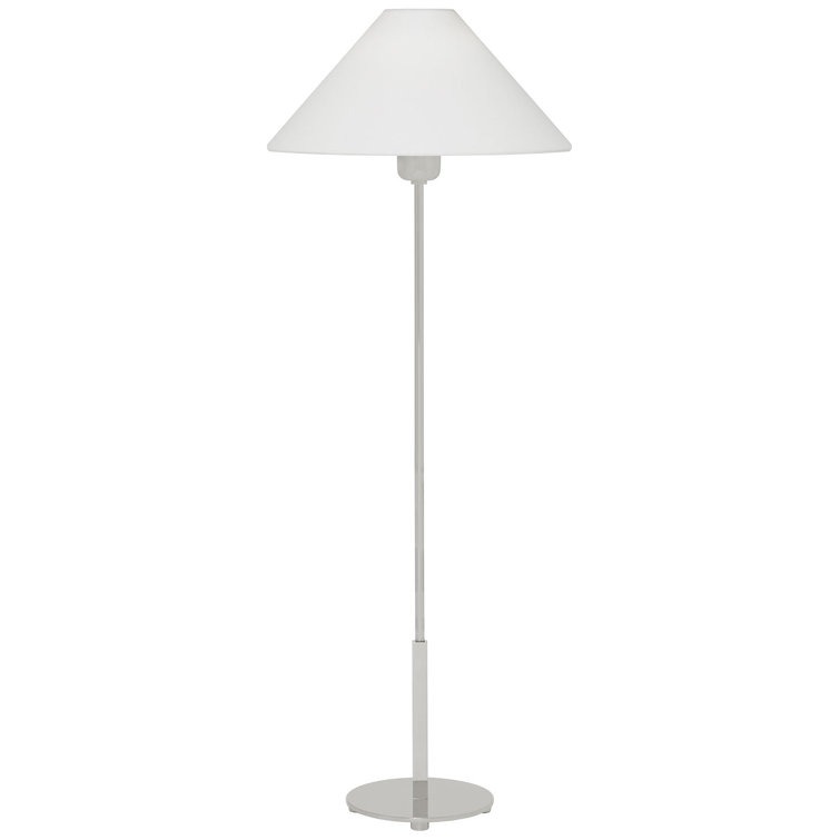 Edison Polished Nickel Outdoor Table Lamp with Linen Shade