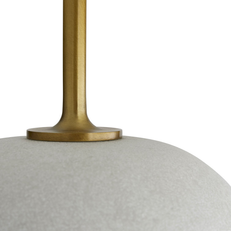 Colton Antique Brass Table Lamp with Ivory Drum Shade