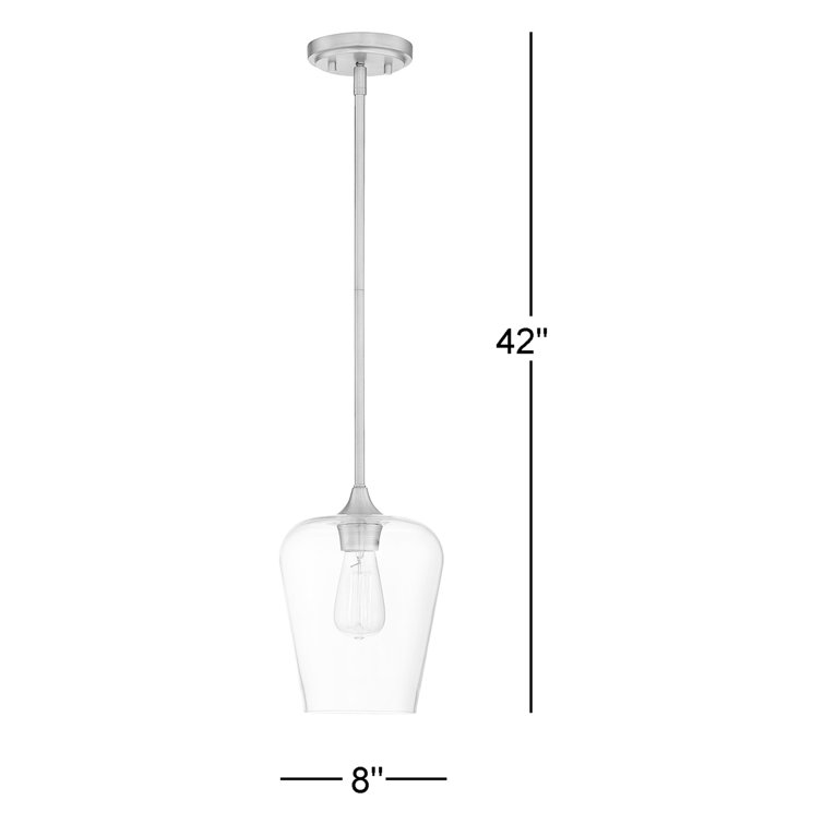 English Bronze Modern Glass Pendant Light