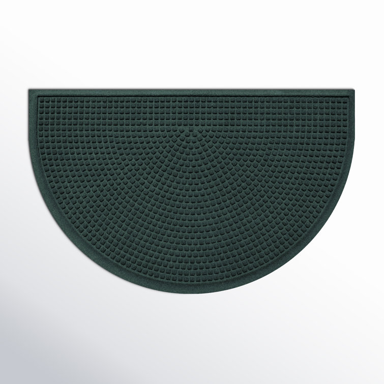 Evergreen Semi-Circle Rubber Outdoor Door Mat