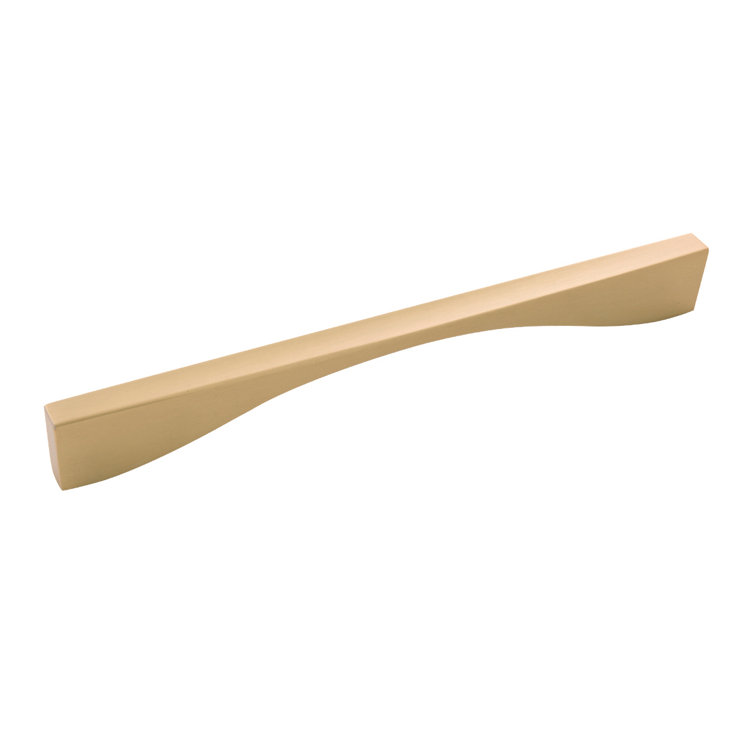 12-Inch Brushed Golden Brass Modern Handle Bar