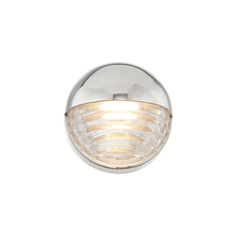 Palais 1920's Inspired Polished Nickel LED Vanity Light