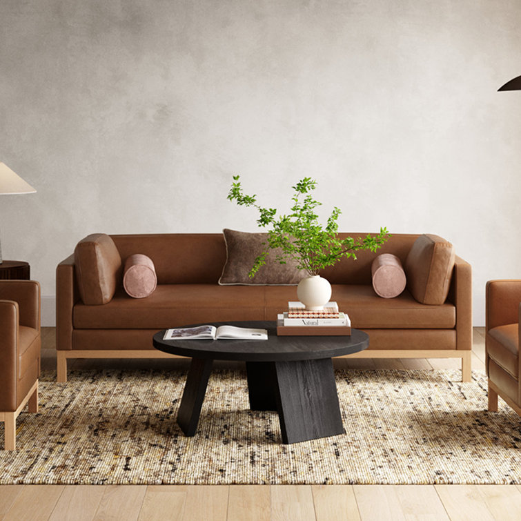 Aged Black Acacia Oval Coffee Table with Storage